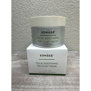$16 🌙 Sonage Tulsi Soothing Tri Clay‎ Mask 1 oz NEW